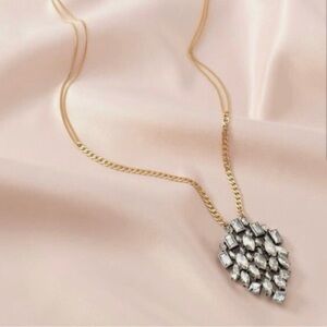 Stella & Dot Regency Gold and Silver Statement Pendant